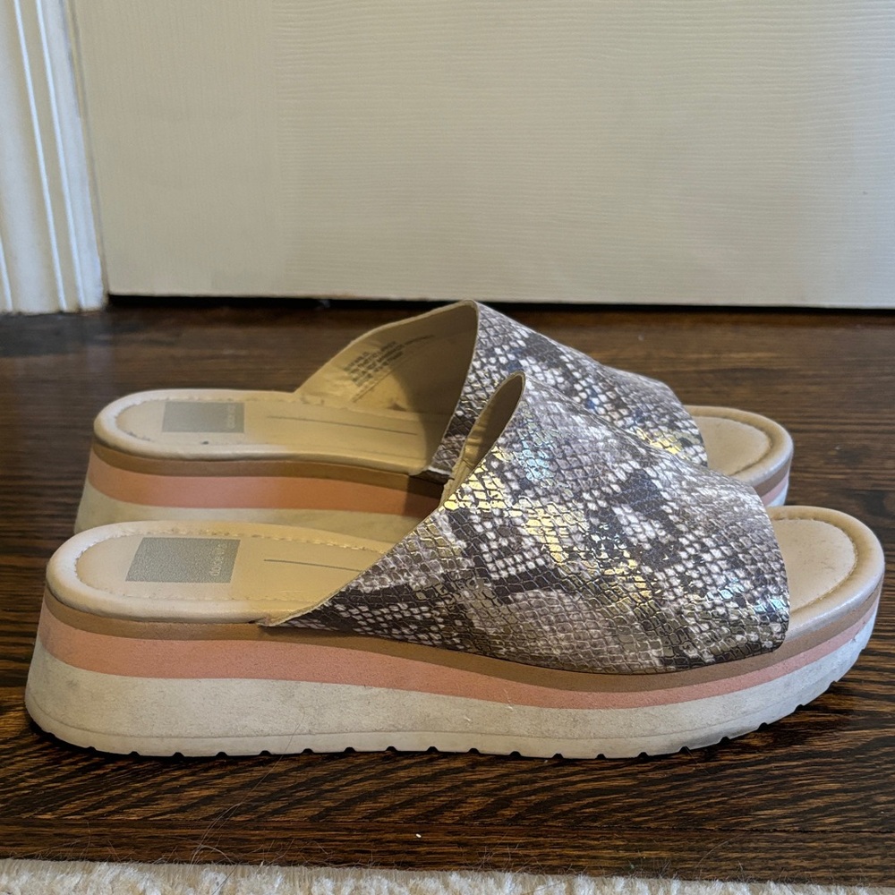 Women's Dolce Vita Snakeskin Slide Sandals